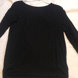 Open back long sleeve tee